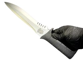 BUMPY Handmade Leon Kennedy Knife Replica, Collectible, Leather Cover, O... - £154.38 GBP