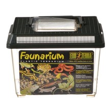 Exo-Terra Faunarium Plastic Terrarium Small - (9&quot;L x 6&quot;W x 6.5&quot;H) - £43.13 GBP