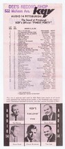 ORIGINAL Vintage KQV Pittsburgh January 17 1967 Music Survey Four Season... - £11.72 GBP
