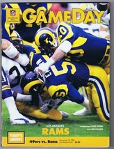 ORIGINAL Dec 19 1986 Gameday Magazine Program 49ers Rams Jim Collins - £15.50 GBP