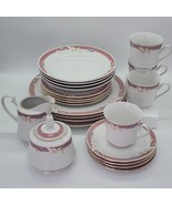 ♻️ Majesty Taupe Fantasy #8394 Dinnerware Set 22-Pc - $3,527.69 MXN
