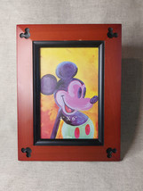 Disney, Mickey Mouse Ears, Beveled Cherry Wood 4&quot;x 6&quot; Frame - $30.71