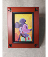 Disney, Mickey Mouse Ears, Beveled Cherry Wood 4&quot;x 6&quot; Frame - $30.71