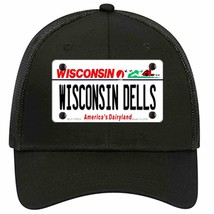 Wisconsin Dells Wisconsin Novelty Black Mesh License Plate Hat - £23.17 GBP