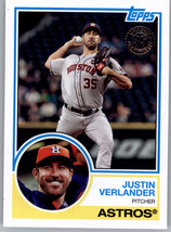 2018 Topps 1983 Topps Baseball 83-98 Justin Verlander  Houston Astros - £1.16 GBP
