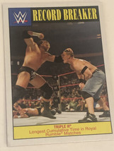WWE Trading Card #28 Record Breaker Triple H Stone Cold Steve Austin 2012 - £1.95 GBP