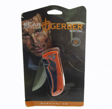 Gerber Bear Grylls Survival Folding Knife, Drop Point, 3In, Orange - £31.00 GBP