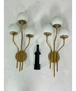 Set of 2 Large Mid-Century Wall Lamps Attributed to Stilnovo, 1960s-
sho... - $59,448.35 MXN