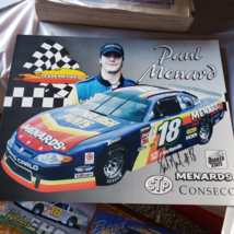 Nascar Tôt Paul Menard Autographe Asa Wisconsin Midwest Circuit Affiche ... - £90.90 GBP