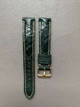 Green Genuine Ostrich Leather Watch Strap Band Custom Size 16 17 18 19 2... - $48.00