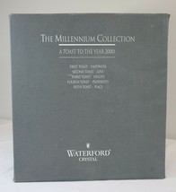 VINTAGE in Box 2000 Waterford Crystal Millennium Champagne Toasting Flutes - £194.61 GBP