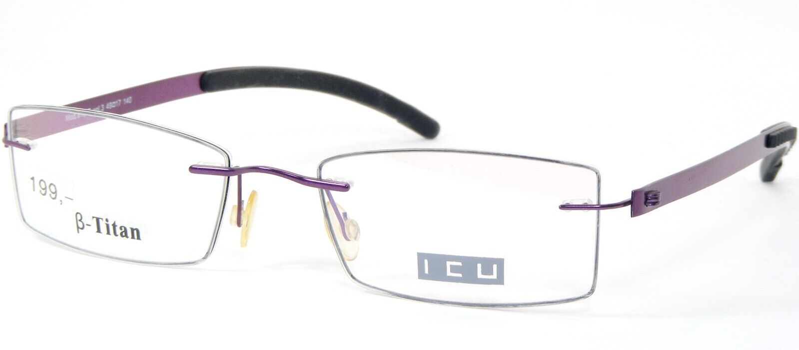 ICU By Top Look 8127 Viola Unico Raro Occhiali da Sole 49-17-140mm Germania - $97.91