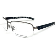 Porsche Design Brille Rahmen P8201 D Matt Hellgrau Dunkelblau 58-17-135 - £186.17 GBP