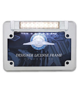 Chrome Motorcycle Chopper Bike White LED Brake License Plate Light Lamp ... - $42.80
