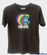 Fortnite Logo Bash Unillama Boys T Shirt Size L/G 10/12 Gray  - £6.93 GBP