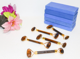 5Pc X Multicolor Tiger Eye Facial Massage Roller Anti-Aging Wholesale Lot - $148.45