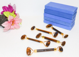 5Pc X Multicolor Tiger Eye Facial Massage Roller Anti-Aging Wholesale Lot - £118.51 GBP