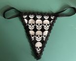 New Womens SKULLS Halloween Costume Gstring Thong Lingerie Underwear - £15.16 GBP