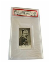 C&amp;T Bridgewater Trading Tobacco Card 1935 PSA 8.5 Film Stars #39 Ronald Colman  - £292.03 GBP