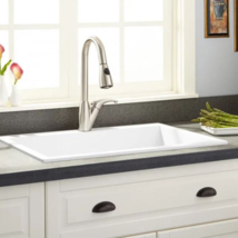 New 30&quot; Cloud White Holcomb Drop-In Granite Composition Sink - $259.95