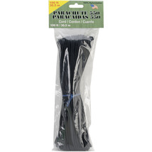 Parachute Cord 4mmX100&#39;-Black - $18.29