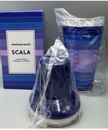 Jonathan Adler Cocktail Shaker Scala Purple Blue Pink Stripes Modern Bar... - $379.80 MXN