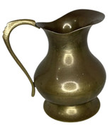 Vintage Brass Pitcher Beautiful Patina handcrafted Made In India - $22.07 CAD