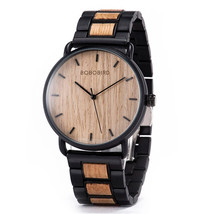 Quartz Watch Men Wood Wristwatch Men&#39;s Wooden Watches Luxury Fashion Wri... - $1,235.94 MXN