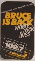 BRUCE SPRINGSTEEN - VINTAGE ORIGINAL 1984 CLOTH TOUR CONCERT BACKSTAGE PASS - $10.00