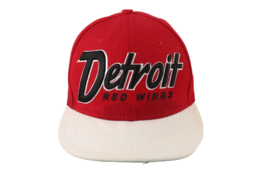 New Era 9Fifty Distressed Spell Out Detroit Red Wings Hockey Snapback Hat Cap - £15.83 GBP