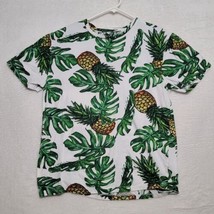 Knicker Bocker Mens Shirt Size XL hawaiian Vintage Casual Pineapples - $14.87