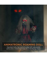 Sound Activated Roaming Doll Glowing Eyes Animated Halloween Haunted Hou... - $1,144.35 MXN