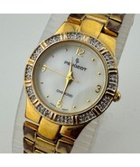 VTG Peugeot Quartz Watch Women Gold Tone Diamonds Japan Analog New Batte... - $705.15 MXN