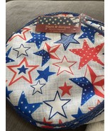 New Stars &amp; Stripes Set Of 4 Placemats Red White Blue Hearts 4th Of July... - $21.84