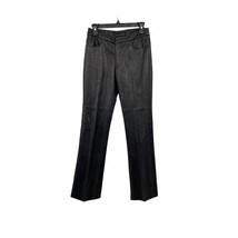 The Wrights Leather Pants Lined Womens 2 Used Black Patterned - £31.15 GBP