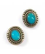 Vintage Sterling Turquoise Post Earrings  Stamped Sterling - $1,104.63 MXN