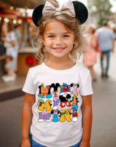 Mini Disney Mickey Minnie Graphic Tee T-Shirt Kids Toddler Girl Boy Matching - £15.97 GBP