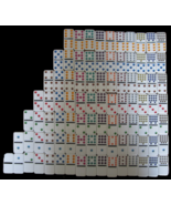 Replacement Dominoes Cardinal white thick color double 15 set - priced per tile - $2.48 - $12.62