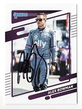 AUTOGRAPHED Alex Bowman 2022 Donruss Racing (#48 Ally Driver) Hendrick Motorspor - £24.74 GBP