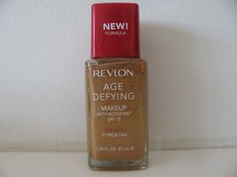 Revlon Age Defying Makeup SPF 15 for Dry Skin #17 Rich Tan 1.25 oz NWOB - $257.23 MXN