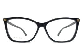 Gucci Eyeglasses Frames GG0025O 001 Polished Black Cat Eye Full Rim 56-14-140 - £116.73 GBP