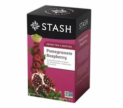 Stash Tea Green Tea &amp; Matcha Blends Contain Caffeine Pomegranate Raspberry 18Ct - £7.57 GBP