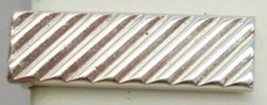 3/4" Hickok Small Ribbed Silver Tone Vintage Tux Shirt Dress Suit Neck Tie Clip - $16.57