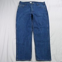 Carhartt 42 x 32 Relaxed Fit Carpenter Light Wash Denim Jeans - £19.91 GBP