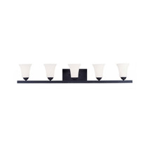 Livex 5 Light Bath Light in Black - $11,126.36 MXN