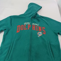 G-III NFL Miami Dolphins Men's 2XL Teal Full Zip Hoodie Fleece Jacket image 10