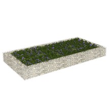 vidaXL Large Galvanized Steel Raised Bed Garden Container 72" x 24 - $2,394.02 MXN