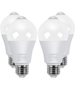 Four-Pack Aukora Motion Sensor Light Bulbs, 12W (100-Watt Equivalent), E26 - $636.29 MXN