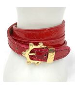 Louis Vuitton Monogram Vernis Bracelet Triple Tour Bangle M91402/MI0094 - $100.00