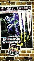 I Was a Teenage Werewolf 1957 (VHS, 1991) Michael Landon Horror Classic - $4.99